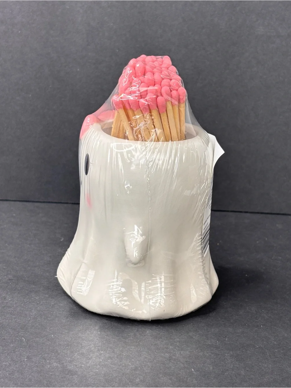 Kirkton House Halloween Matches Holder Ghost Pink Pastel Bow Aldi Exclusive NWT